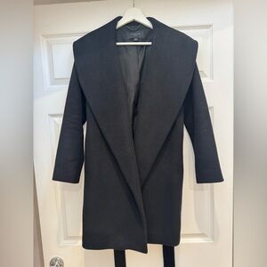 Ann Taylor Black Peacoat in XS Petite